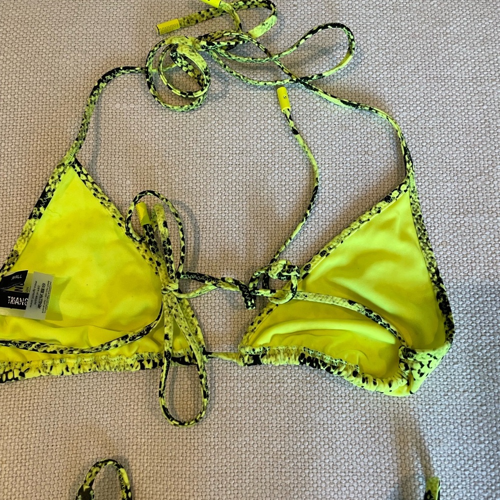 Triangl Swimwear Neon Yellow Snakeskin Bikini - Picture 9 of 10